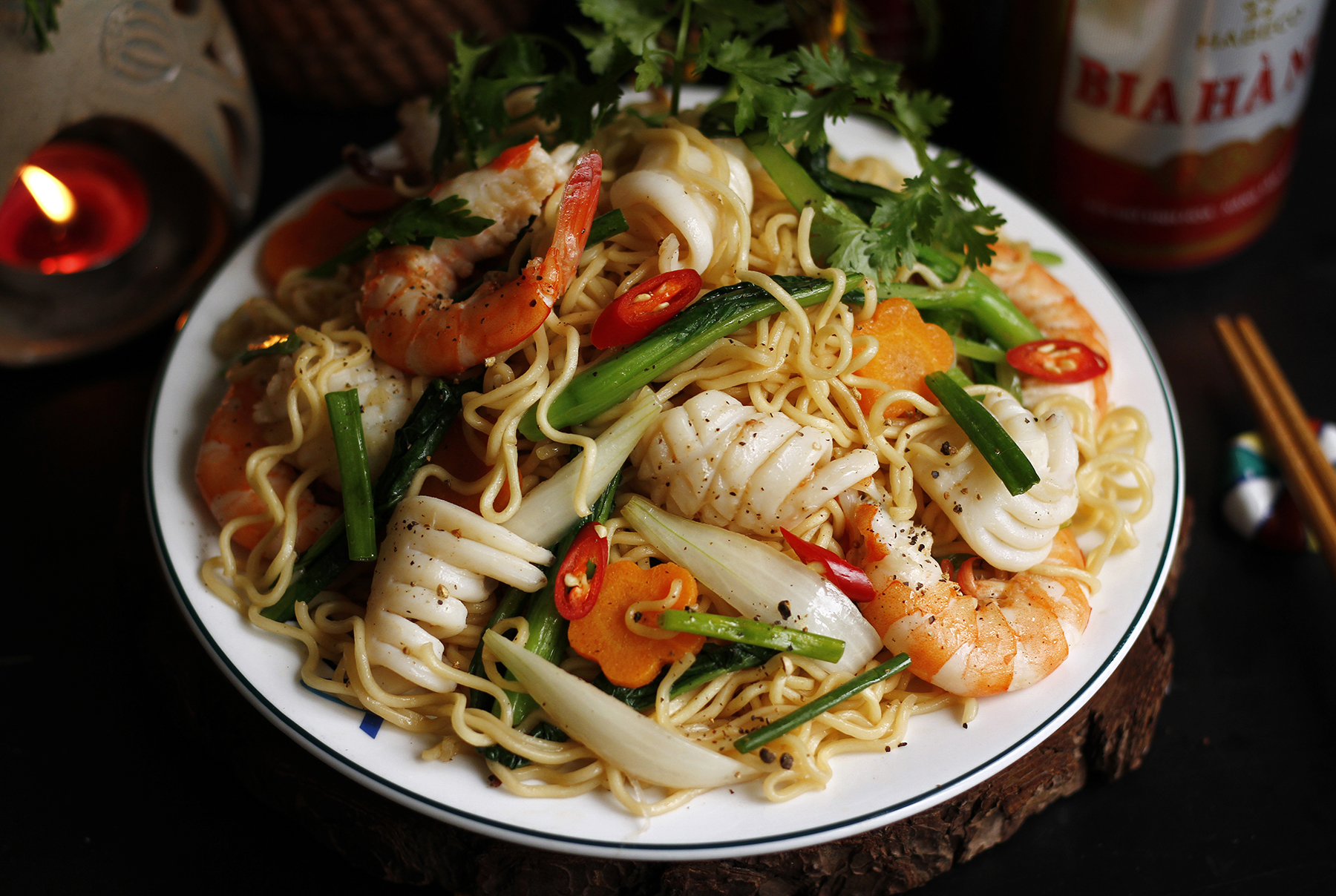 Cách Làm Mì Xào Hải Sản